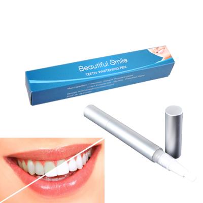 China Popular 2ml/4ml Aluminum Bleach Easy To Use And Remove Stains Silver Teeth Whitening Brush Gel Pen for sale