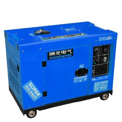 China Wholesale Price 220 Volt 5 7 KVA Mini Generators Small Mobile Portable Diesel Generator For Whole House RG-12/3 for sale