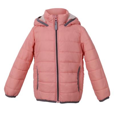 China Professional Solid Soft Padded Padded Hoodies Shiny Girls Jacket Kids Cozy Winter Jacket Quilted Kids Breathable Custom Made for sale