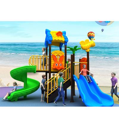 China Plastic Funny Plastic Kids Slide Good Quality Commercial Outdoor Playground Equipment for sale