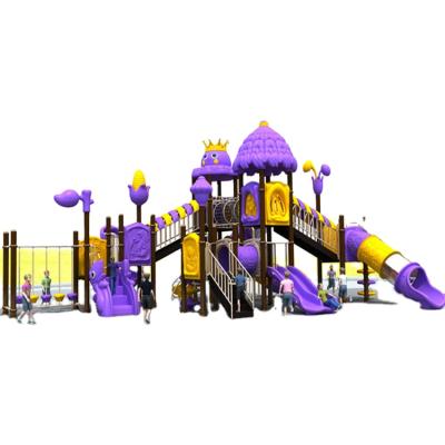 China Plastic Kids Preschool Plastic Slide For Outdoor Kids Playground Equipment for sale