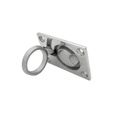 China Boat Hardware Fitting Hardware 316 Stainless Steel Boat Deck Pull Hatch Latch Marine Flush Lift Ring for sale