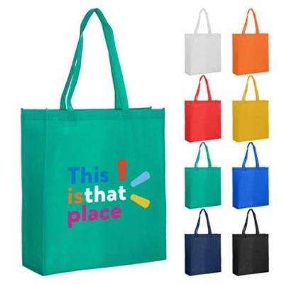 China Sustainable Non Woven Shopping Bag Tote CMYK Printing 60gsm-140gsm for sale