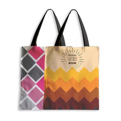 China Sublimation Polyester Jumbo Canvas Tote Bags Reusable Canvas Bags Bulk for sale