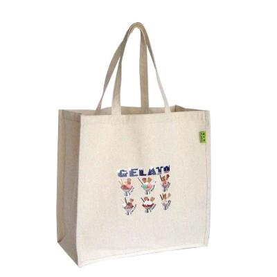 China Embroidered Recycled Canvas Bags Totes Logo Printed Customizable for sale