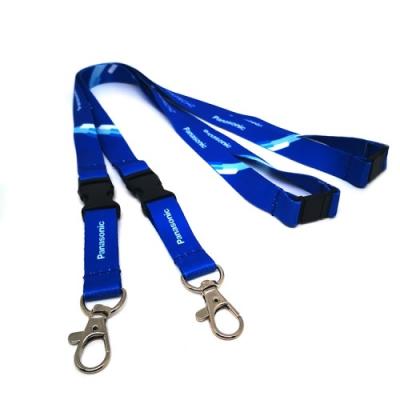 China Heatransfer Printed Blank Polyester Sublimation Lanyard Badge Holder Custom Logo zu verkaufen