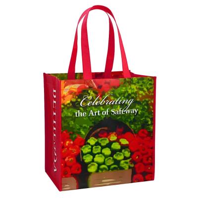 China ODM Eco Non Woven Grocery Bags Lamination Tote With Full Color Printing for sale