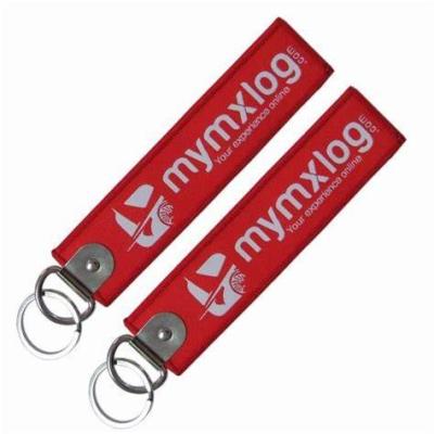 Chine Flight Jet Tag Keychain Badge Souvenirs Fabric Woven Custom Logo à vendre