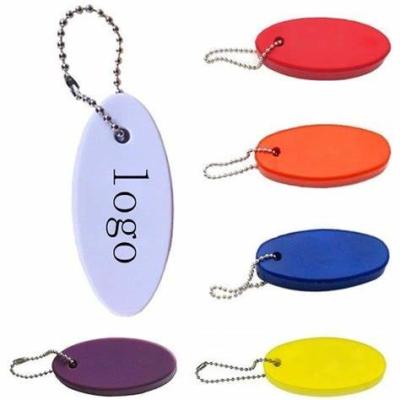 China Blank Plain PU Boating Bulk Floating Keychains Foam Floater Ring Personalized for sale