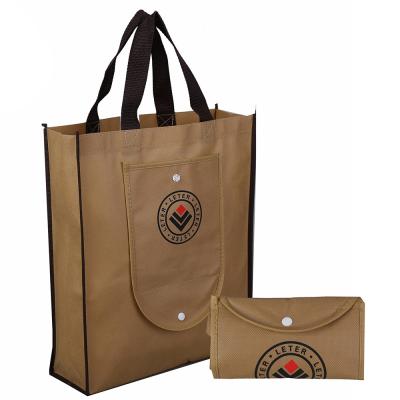 China Reusable Non Woven Foldable Shopping Bag Custom Printing For Grocery for sale