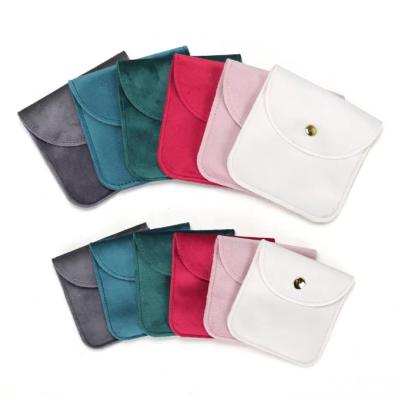 中国 Microfiber Suede Jewelry Bags Pouch Velvet Velvet Envelope Bag For Earring Necklace Bracelet Ring 販売のため