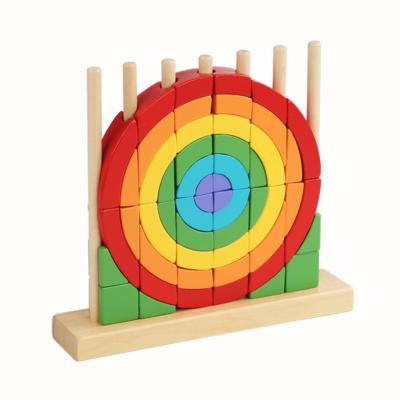 중국 Unisex Rainbow Blocks Montessori Interactive Educational Toys For Early Development 판매용