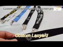 rohs mobile phone nylon lanyard strap id card holder keys custom