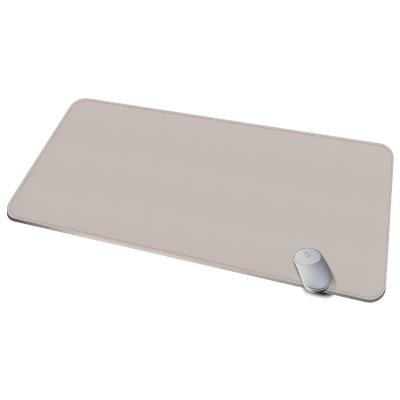 China Leather 100x50cm Desk Pads Faux Leather Laptop Mat, Perfect Desk Mate for the Office and Home, Rectangular, Large (Cream Color) for sale