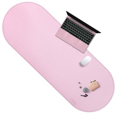 China Large Anti Slip Anti-skid PU Leather Desk Mat Office Desktop Computer Protector Waterproof Mousepad for sale