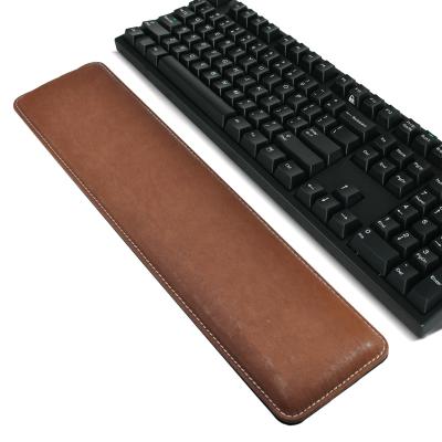 China Ergonomic Keyboard Anti-Slip Wrist Rest with Memory Foam, 16.5x3.7 inches PU Leather Gaming Keyboard Wrist Guard Cushion / Wrist Support for sale