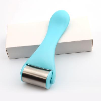 China 2021 Hot Selling Face Lift Skin Care Beauty Tool ABS Ice Massager Stainless Steel Face Massage Roller for sale