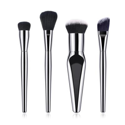 China 4 Pieces Pure Artificial Wool High Quality Cosmetic Face Brush Set for sale