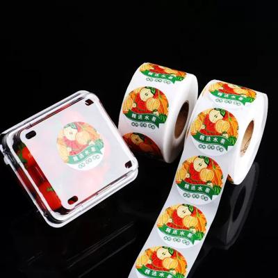 China Free Sample Good Quality Low Price Organic Food Fruit Container Glass Bottle Orange Juice Label Waterproof Sticker for sale