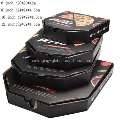 China Disposable Cheap Disposable PIZZA Food Boxes Folding Packaging Box For Pizza for sale