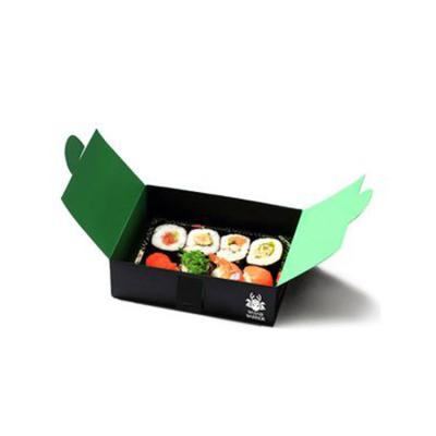 China Greaseproof Custom Design Paper Sushi Box For Sushi Takeout Packaging for sale