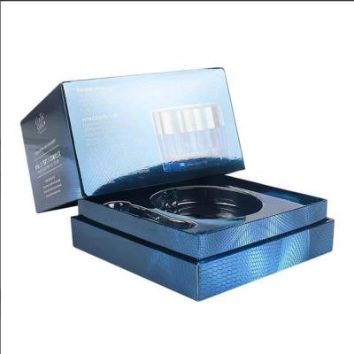 China Recycled Materials Customized Laser Paper Skin Care Face Cream Packaging Box for sale