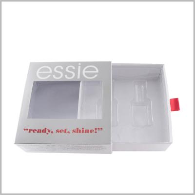 China Handmade Wholesale Custom Nail Polish Packaging Boxes With Windows for sale