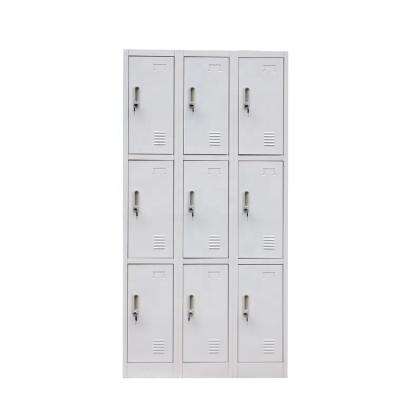 China Can Be Customized Classic Steelite Product 9-Door Bathroom Gymnasium Corner Locker Storage Cabinets for sale