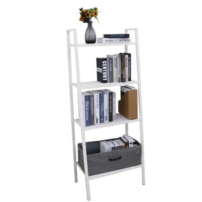 China Knocked down the Home Office floor flower racks creative metal ladder decoration storage cabinet display rack for sale