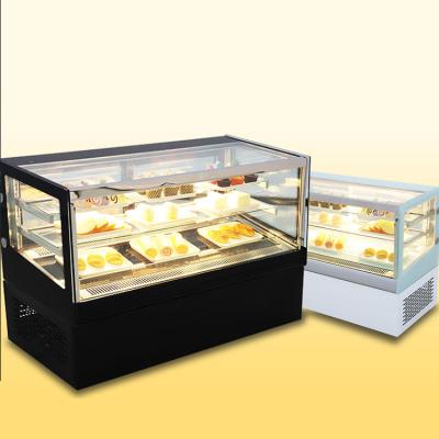 China Simple-temperature modern design square portable coffee cake showcase for sale for sale