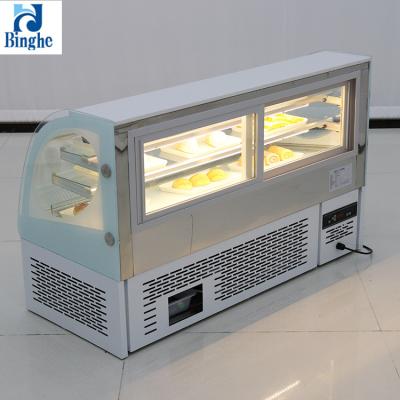 China Single-temperature Ice Cream Freezer Glass Top Chest Freezers Deep Glass Sliding Supermarket Refrigerator Equipment for sale