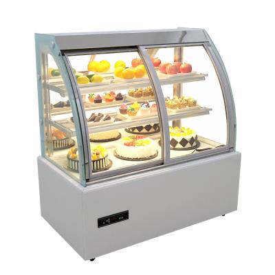 China Single-temperature supermarket commercial refrigerator vegetable fruit cake display freezer for sale