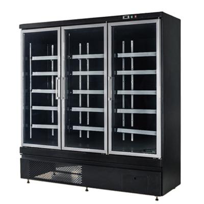 China Cheap Supermarket Fruits and Vegetables Air Curtain Single-temperature Price Display Freezer for sale