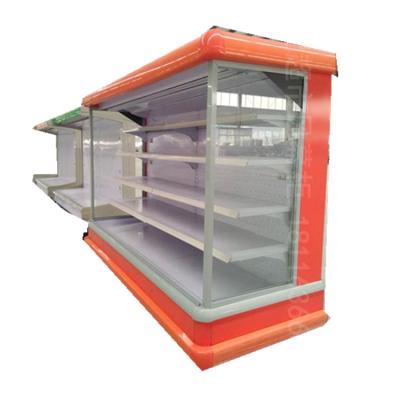 China Single-temperature Cheap Glass Doors Refrigerator Supermarket Refrigeration Equipment Upright Freezer for sale