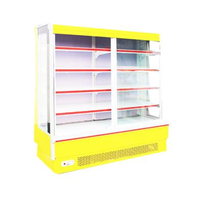 China Commercial Single-temperature Fridge Supermarket Fruit Display Freezer Refrigerator for sale