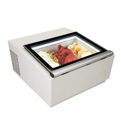 China Commercial Single-temperature fridge beverage beer cake ice cream display freezer for sale for sale