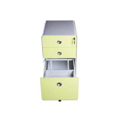 China Activities Adjustable Metal (Height) Pedestal Movable Filing Cabinet With 3 Drawer Filing Cabinet Sale Office Furniture Steel Porcelain for sale