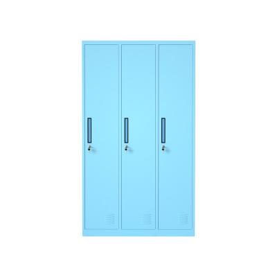 China (Other) Wholesale Hotsale Steel Manufacturer Luoyang Adjustable 3 Door Gym Lockers Storage Wardrobe for sale