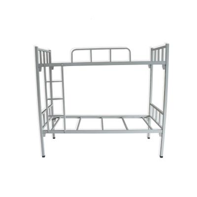 China Modern Bunk Beds School Cheap Heavy Duty Double Decker Metal Frame Bunk Beds With Ladder for sale