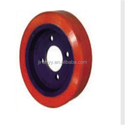 China Forklift Linde L16 Auxiliary Wheel 140*50 PU Wheel Polyurethane Balance Wheel (with 6204 Bearings) Linde Forklift for sale