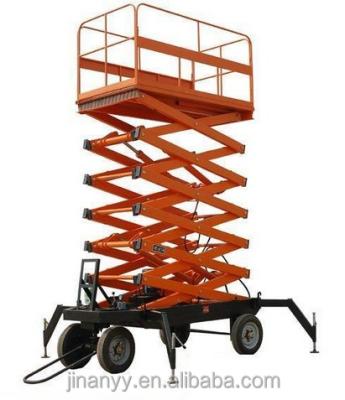 China Mobile Hydraulic Aerial Work Platform Scissor Lift Aerial Work Lift Platform For Workshop for sale