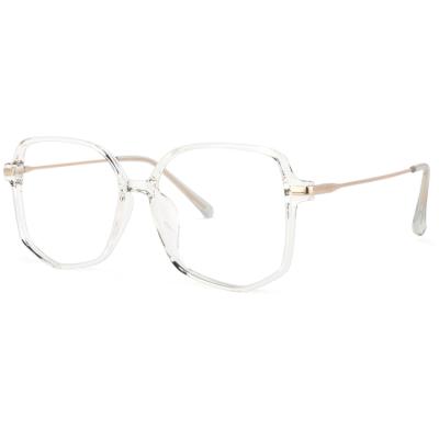 China 2021 Fashion Cheap Price Trendy TR90 Glasses Geometric Crystal Frames for sale