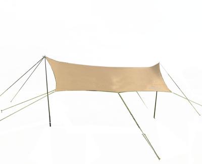 China Straight Bracing Type Outdoor Waterproof Sun Resistant Luxury Camping Tent Tarp for sale