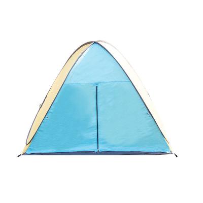 China Straight Bracing Type Factory Customized Blue&Beige Custom Foldable Ultralight Beach Tent for sale