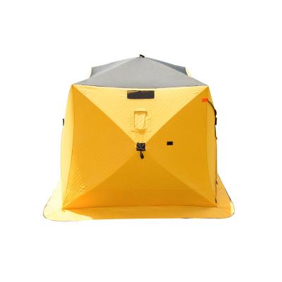 China Hot Sale And Quality Assurance 3-4 Person Extended Type Insulated Ice Fishing Tent for sale