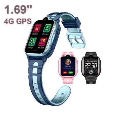 China Wifi 1.69 Inch Large Screen HD Video Smartwatch GPS Call 4G Smart Watch Tracking Device SIM Card SOS IP67 Waterproof Children Watch for sale