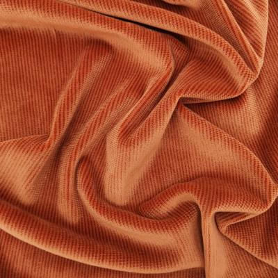 China Cationic W9004 Polyester Fabric Soft Feel Medium Weight Stripe Velvet Shrink-Resistant Plain Dyed for sale