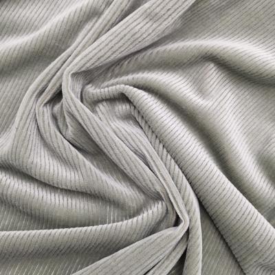 China W9007 Corduroy Soft Touch Fabric Soft Touch Spandex W9007 Medium Weight Stripe Velvet Plain Dyed for sale