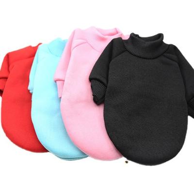 China Stocked dog hoodie solid color teddy dog ​​fleece hoodie costume for new fall and winter pet hoodie for sale