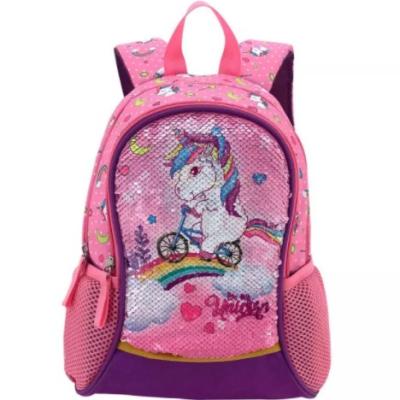 China Fashion Amazon Hit 2021 Fashion Online Polyester Unicorn Animal Kids School Bag Kids Backpack School For Girls for sale